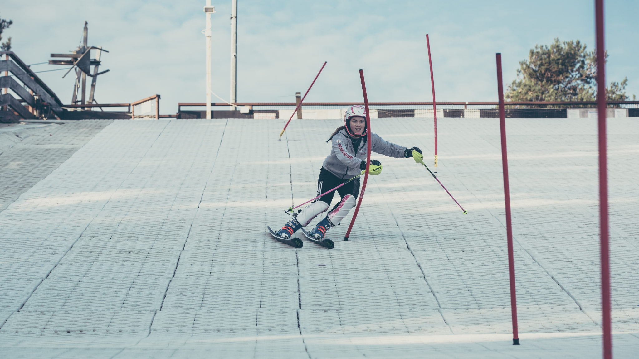 Slalom Racing on Proslope Next Generation Ski Surface